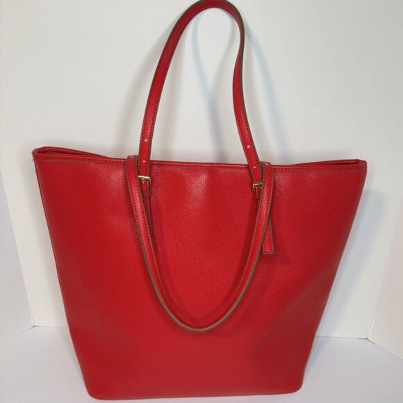 Kate Landry Red Designer Limited Tote Shoulder Bag Style - Picture 2 of 9